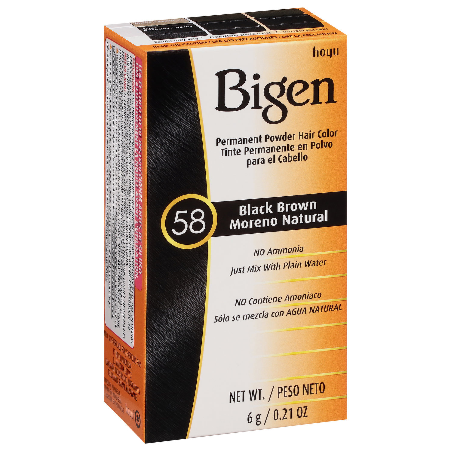 Bigen Black Brown 58 10x6G