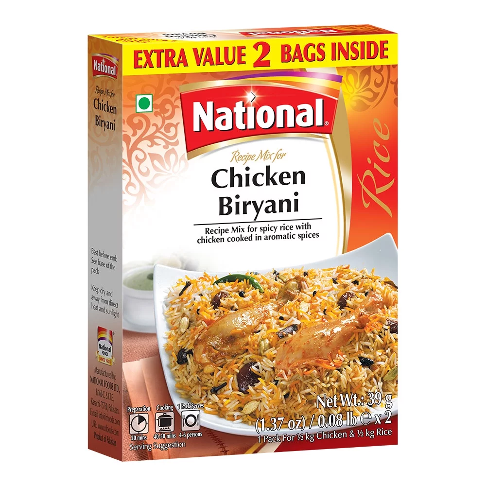 National Chicken Biryani 6x78G