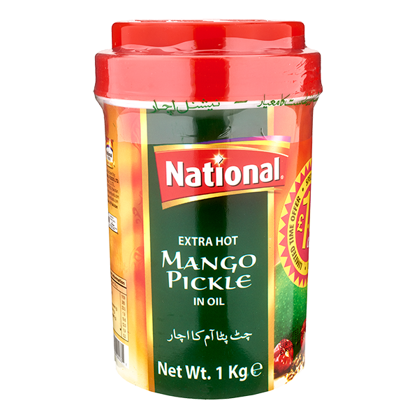 National Extra Hot Mango Pickle 6x1KG