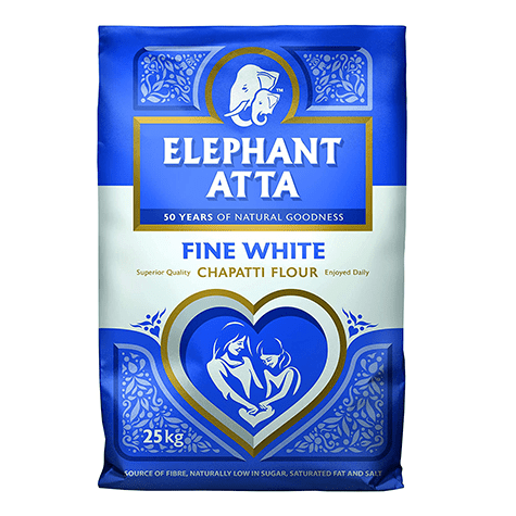 Elephant Atta Fine White Wheat Flour 25KG