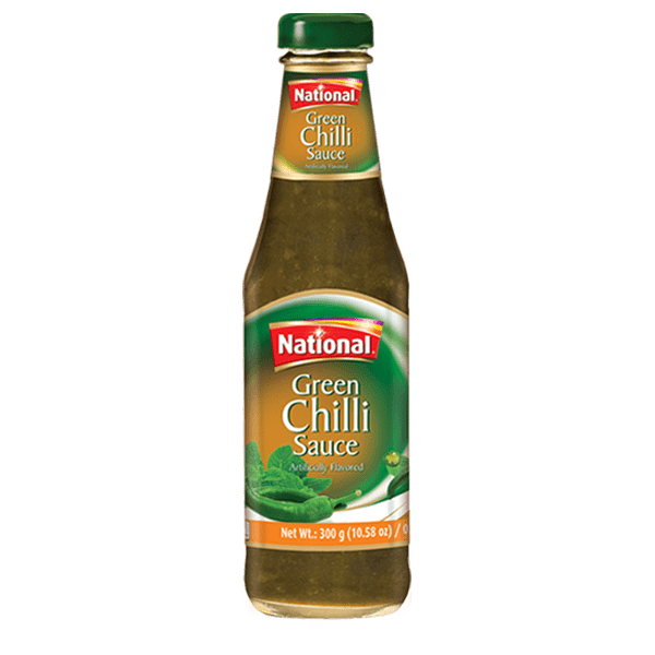 National Green Chilli Sauce 12x300G