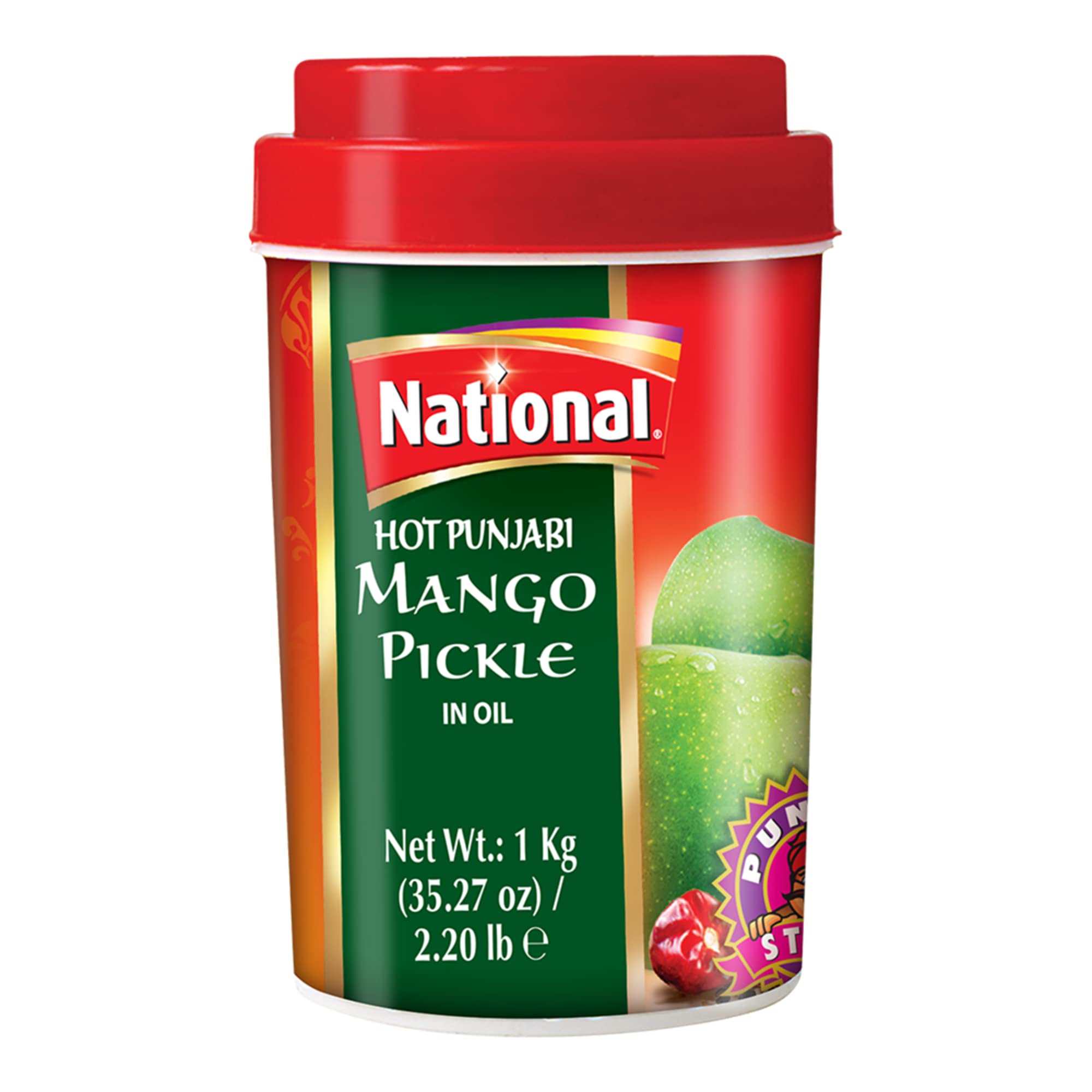 National Hot Mango Pickle Punjabi Style 6x1KG
