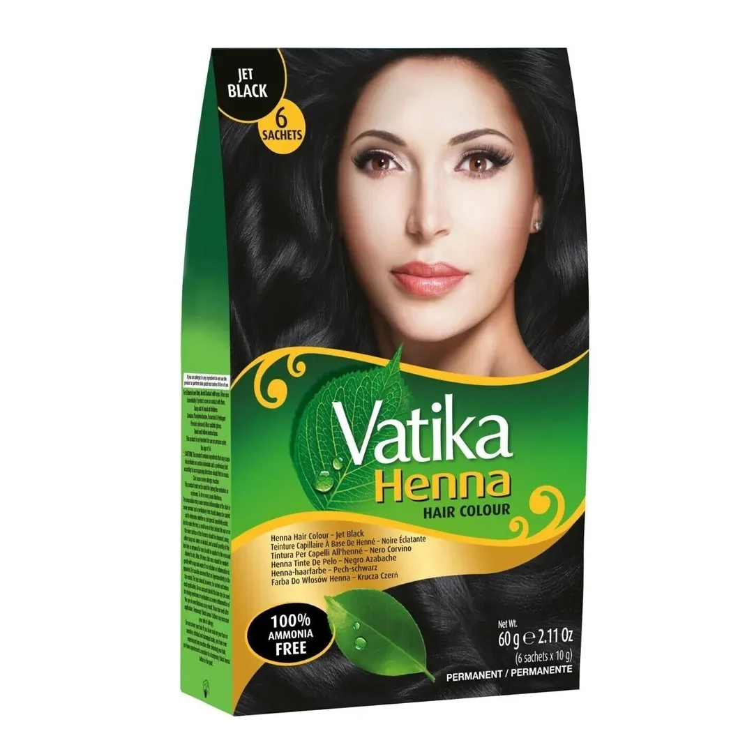 Vatika Jet Black Hair Color 6x60G