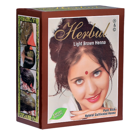 Herbul Light Brown Henna 10x60G