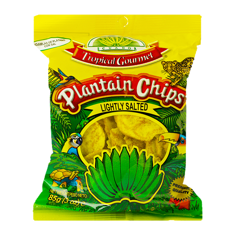 Tropical Gourmet Salted Plantain Chips 20x85G