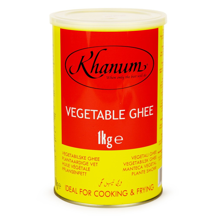 Khanum Vegetable Ghee Tin 12x1KG