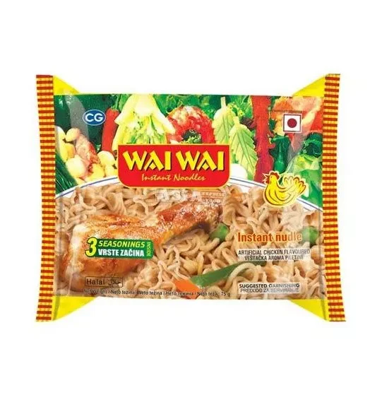 Wai Wai Chicken Noodles 30x75G