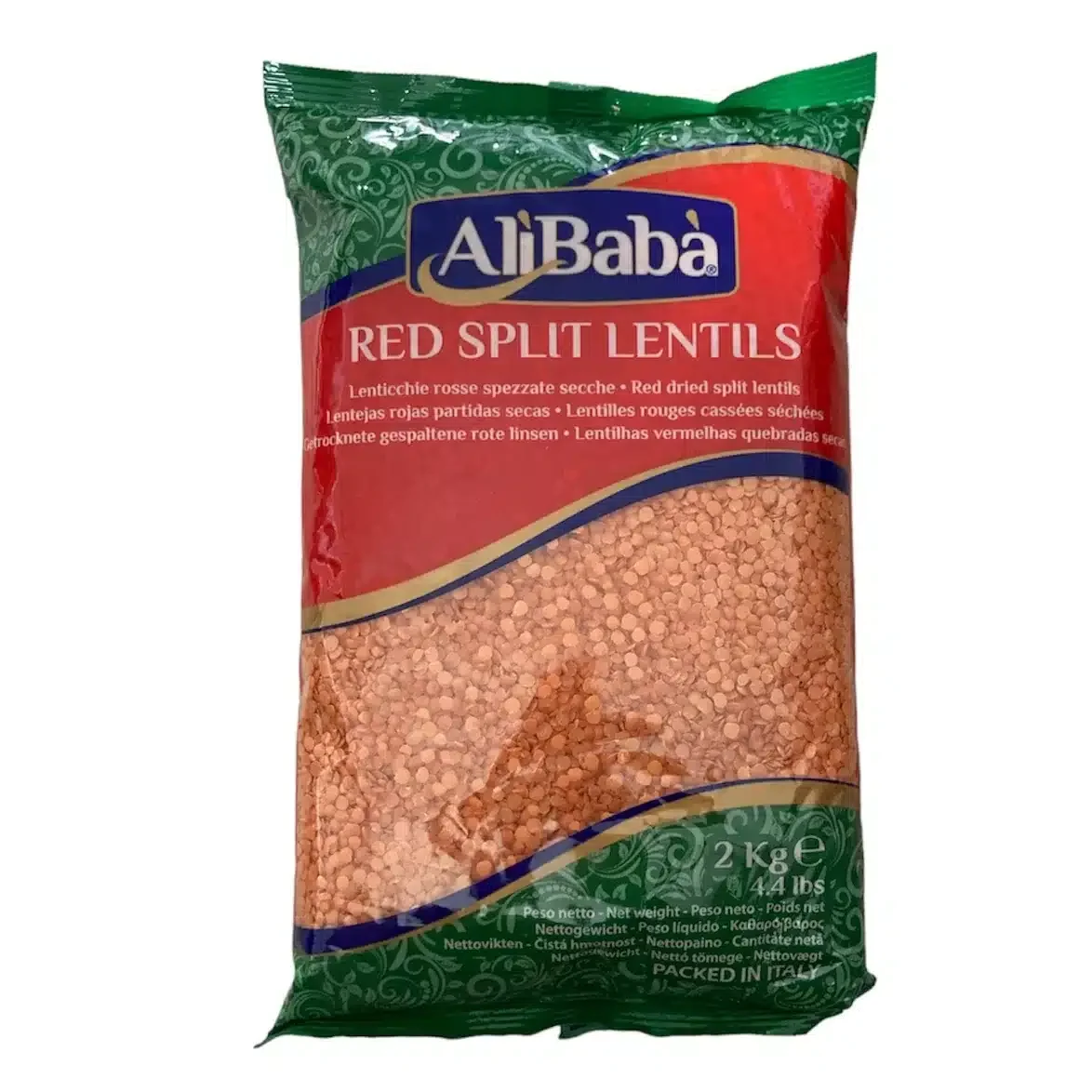 AliBaba Red Split Lentils 6x2KG