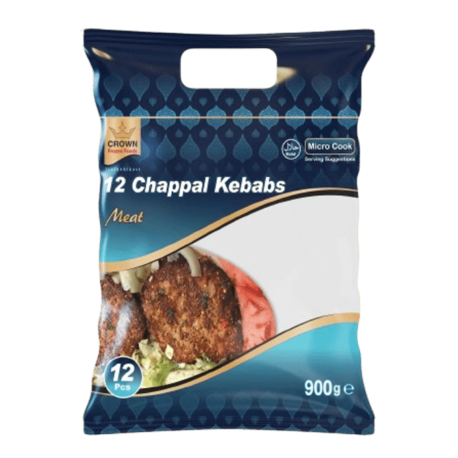 Crown Chappal Meat Kebab 12x10Pkts 800G