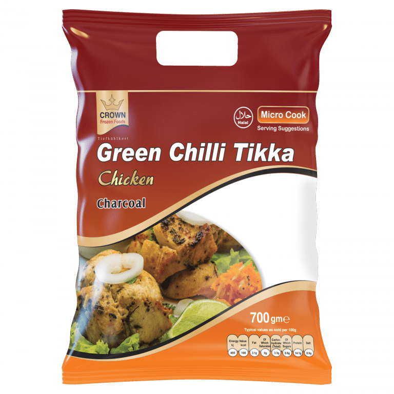 Crown Chicken Green Chilli Tikka 12Pkts 700G