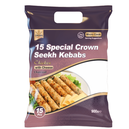 Crown Special Seekh Kebab Chicken 15x10Pkt 900G